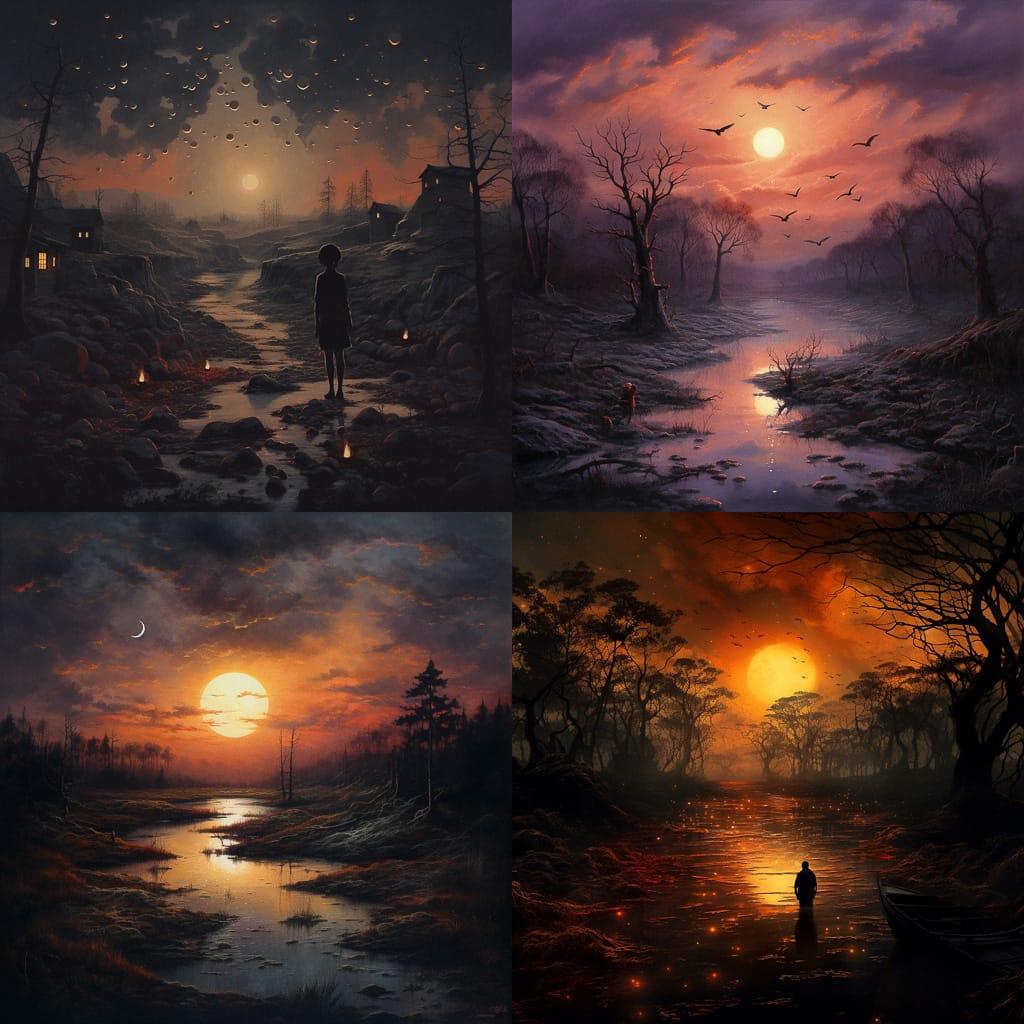 Dusk style, Midjourney V5.2, render 1 of 4