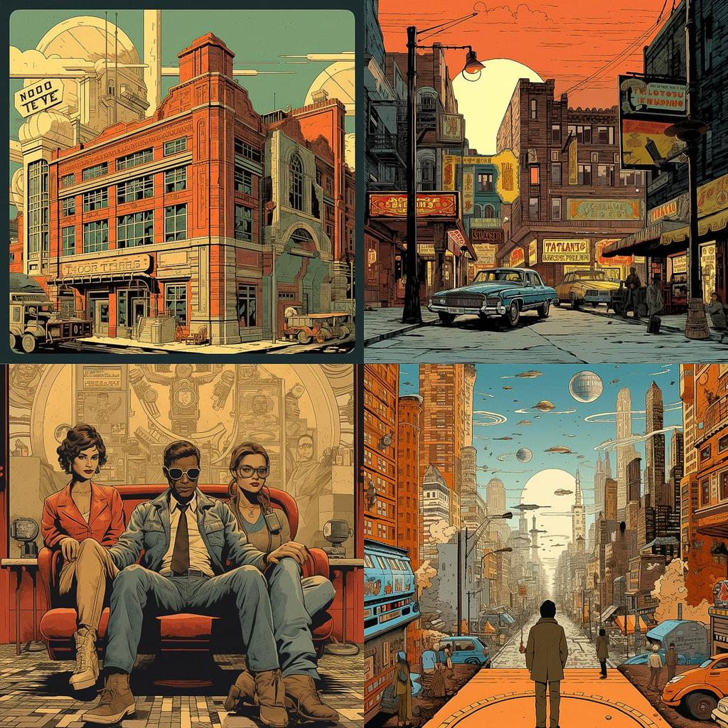 Ed Piskor style, Midjourney V5.2, render 1 of 4