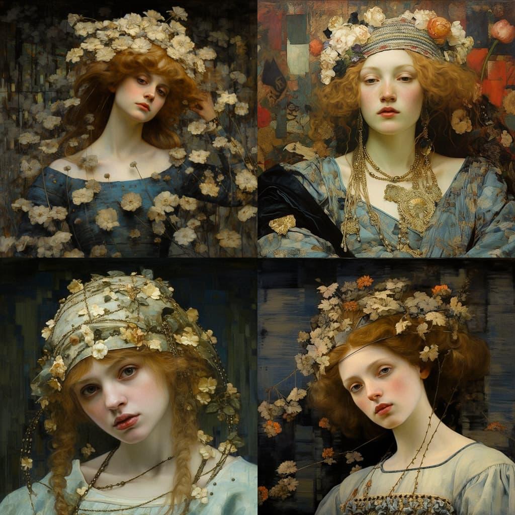Edgar Maxence style, Midjourney V5.2, render 1 of 4