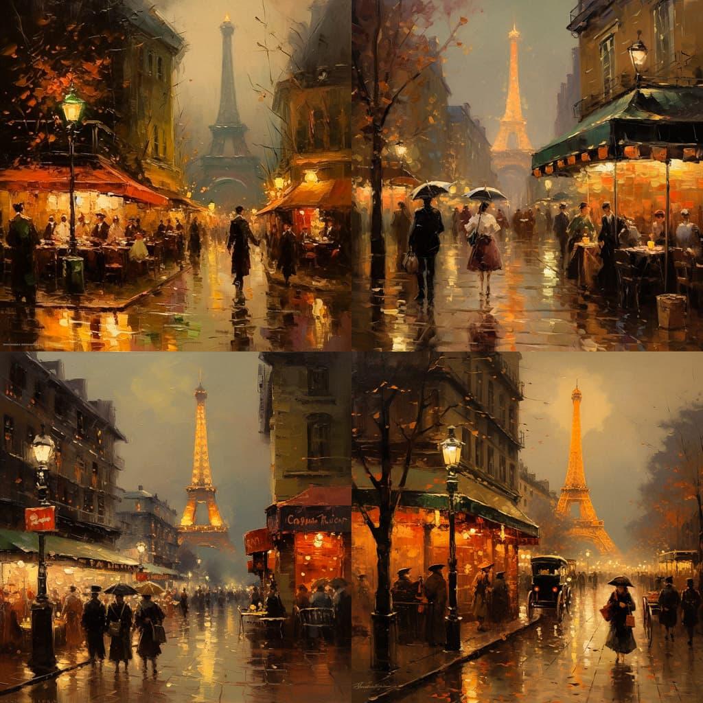 Edouard Cortes style, Midjourney V5.2, render 1 of 4