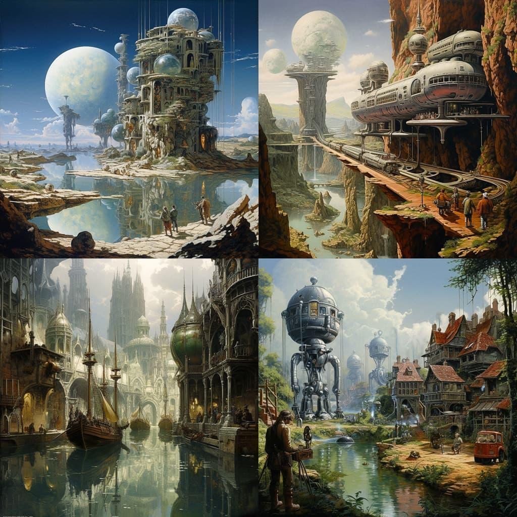 Edward Blair Wilkins style, Midjourney V5.2, render 1 of 4