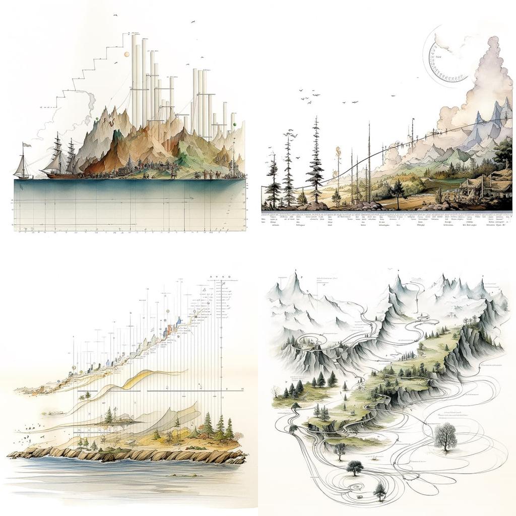 Edward Tufte style, Midjourney V5.2, render 1 of 4