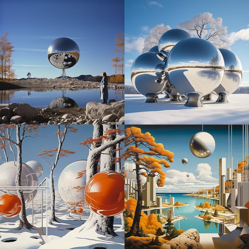 Eero Aarnio style, Midjourney V5.2, render 1 of 4