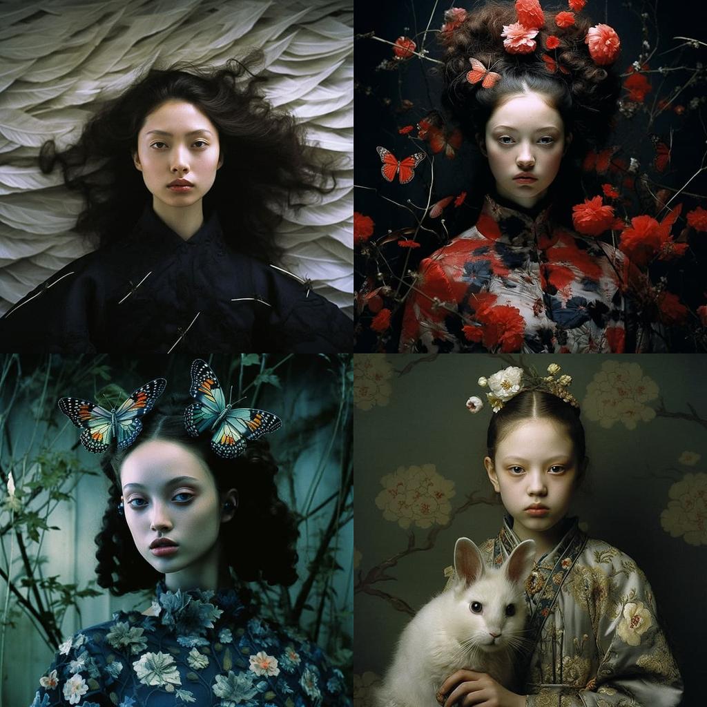 Eiko Ishioka style, Midjourney V5.2, render 1 of 4