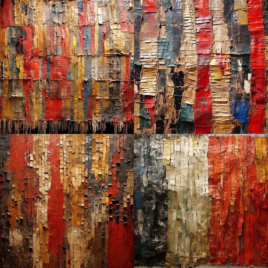 El Anatsui style, Midjourney V5.2, render 1 of 4