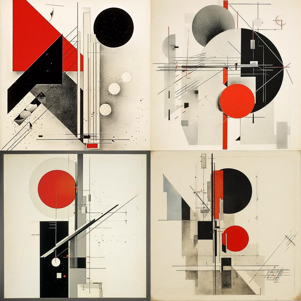 El Lissitzky style, Midjourney V5.2, render 1 of 4