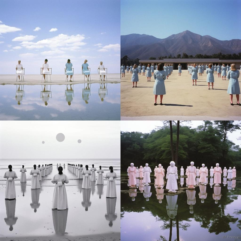 Eleanor Antin style, Midjourney V5.2, render 1 of 4