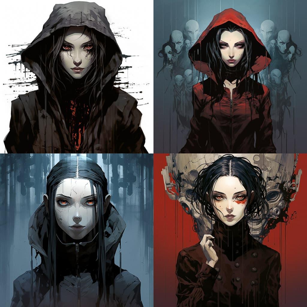 Ergo Proxy style, Midjourney V5.2, render 1 of 4