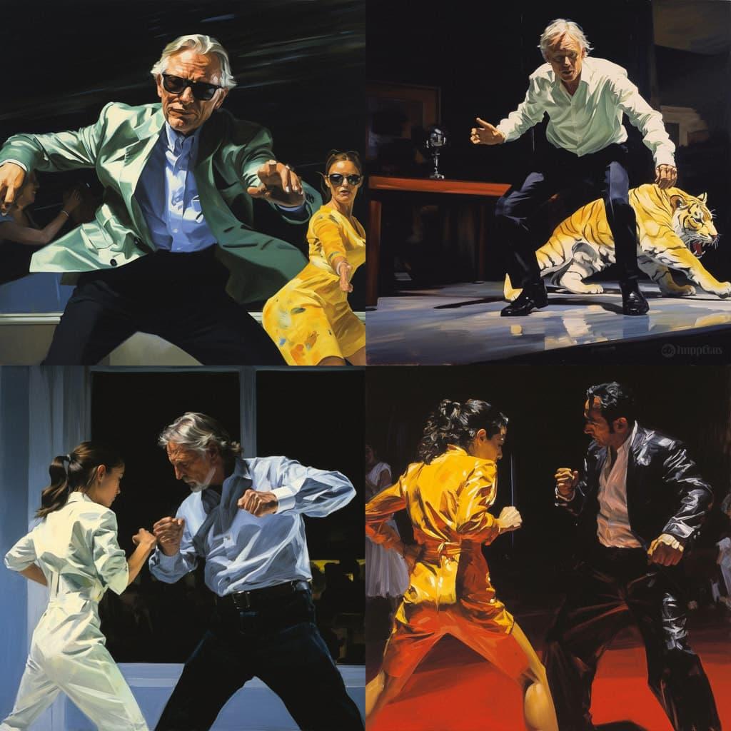 Eric Fischl style, Midjourney V5.2, render 1 of 4