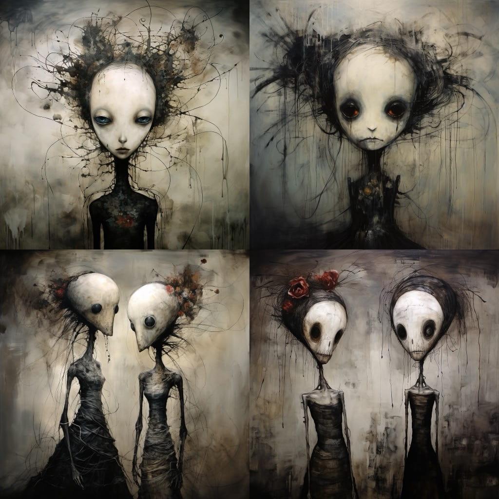 Eric Lacombe style, Midjourney V5.2, render 1 of 4