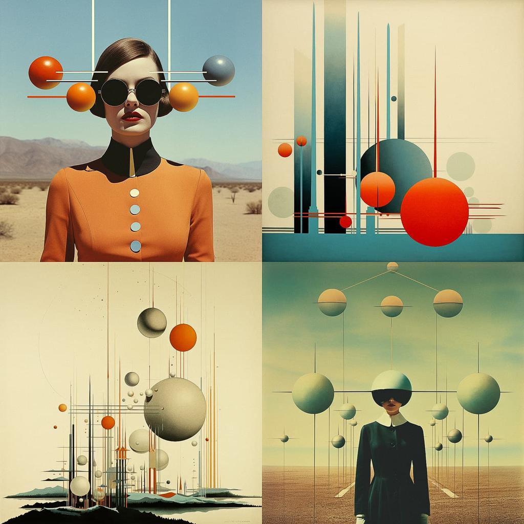 Erik Nitsche style, Midjourney V5.2, render 1 of 4