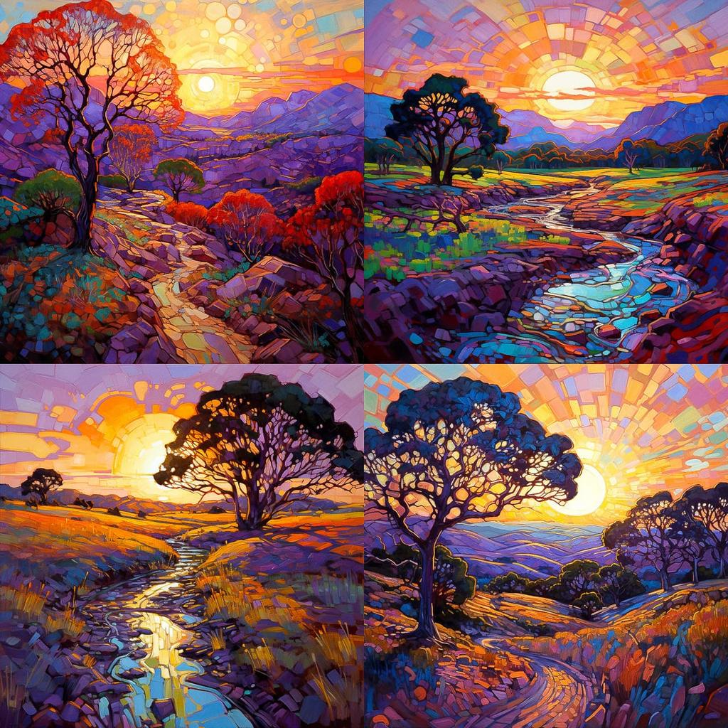 Erin Hanson style, Midjourney V5.2, render 1 of 4