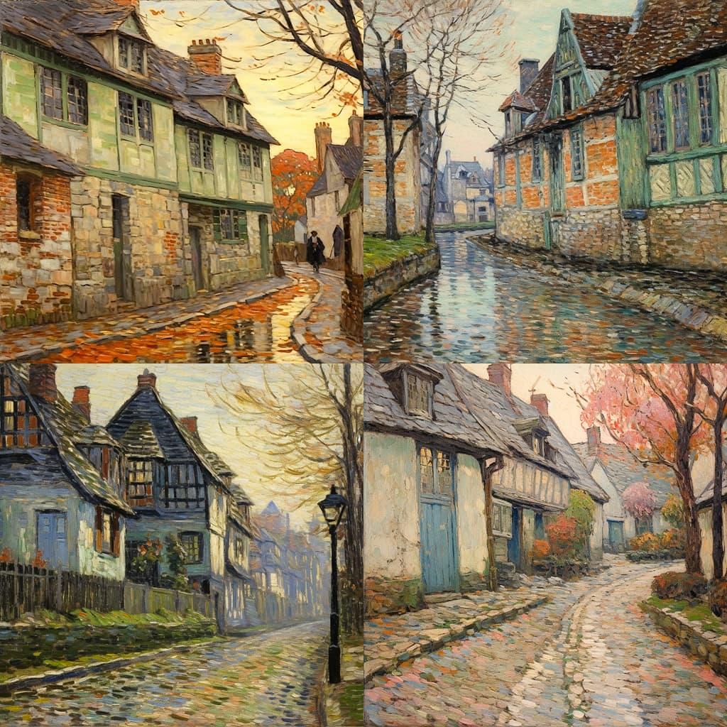 Ernest Lawson style, Midjourney V5.2, render 1 of 4