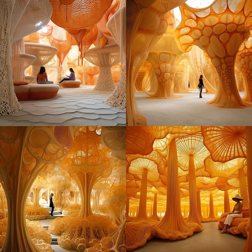 Ernesto Neto style, Midjourney V5.2, render 1 of 4