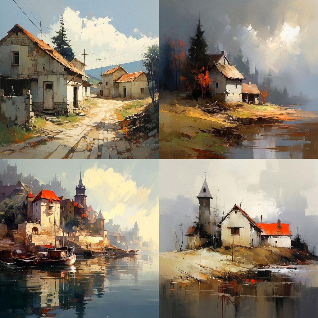 Eugen Chisnicean style, Midjourney V5.2, render 1 of 4