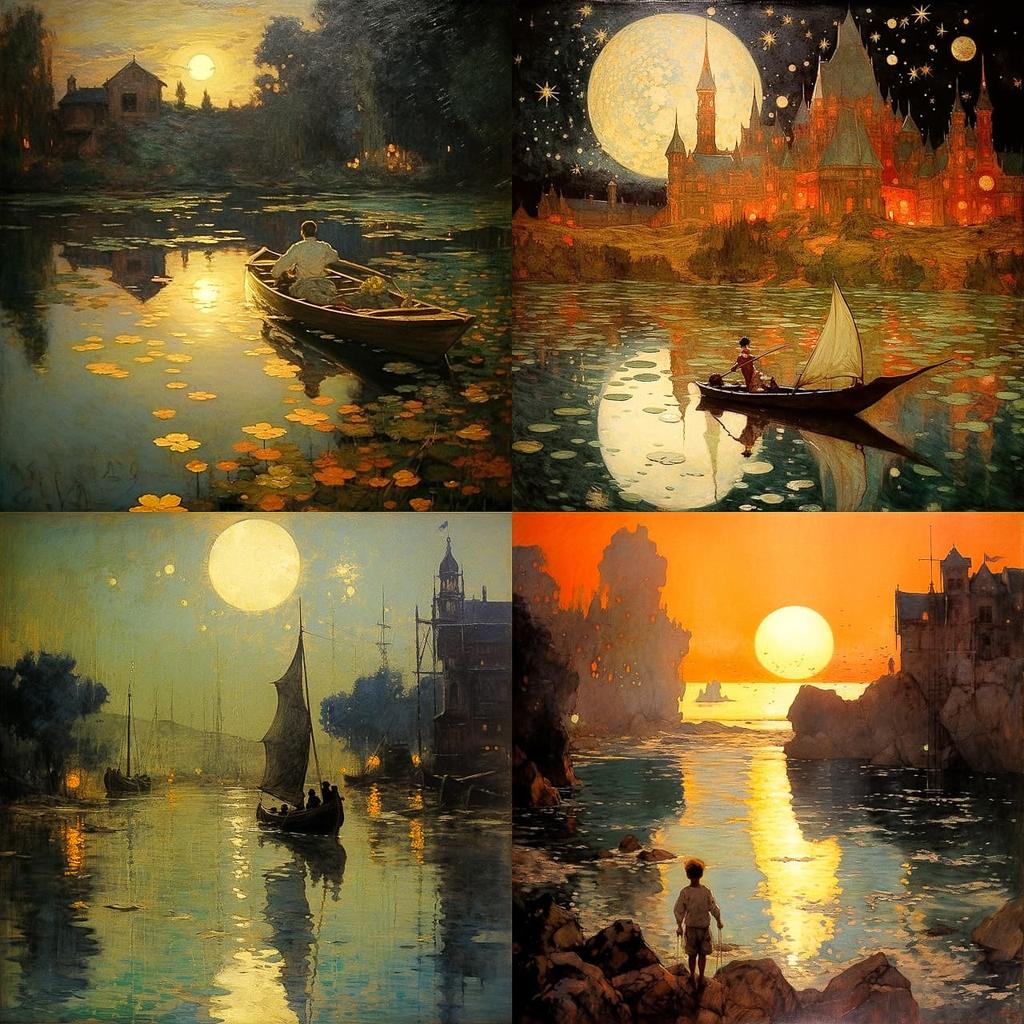 Ferdinand du Puigaudeau style, Midjourney V5.2, render 1 of 4