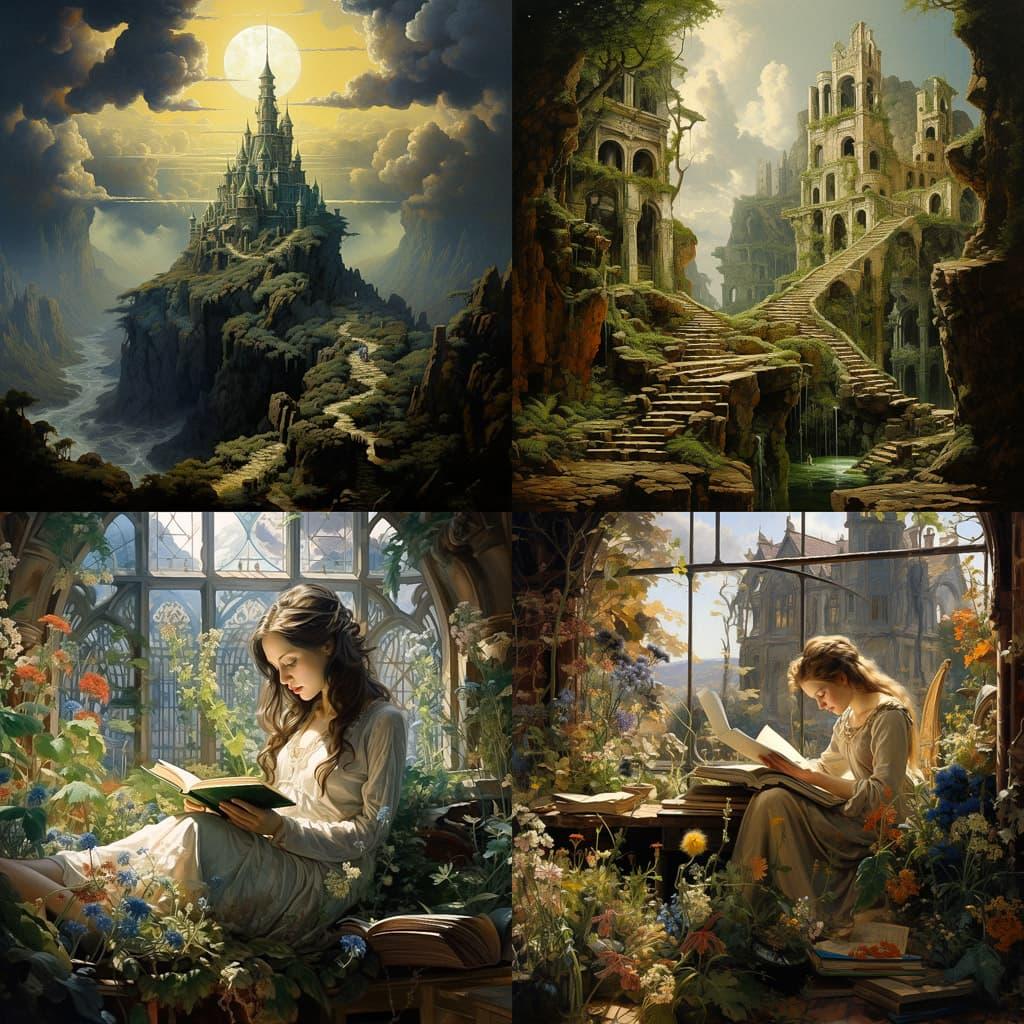 Ferdinand Knab style, Midjourney V5.2, render 1 of 4