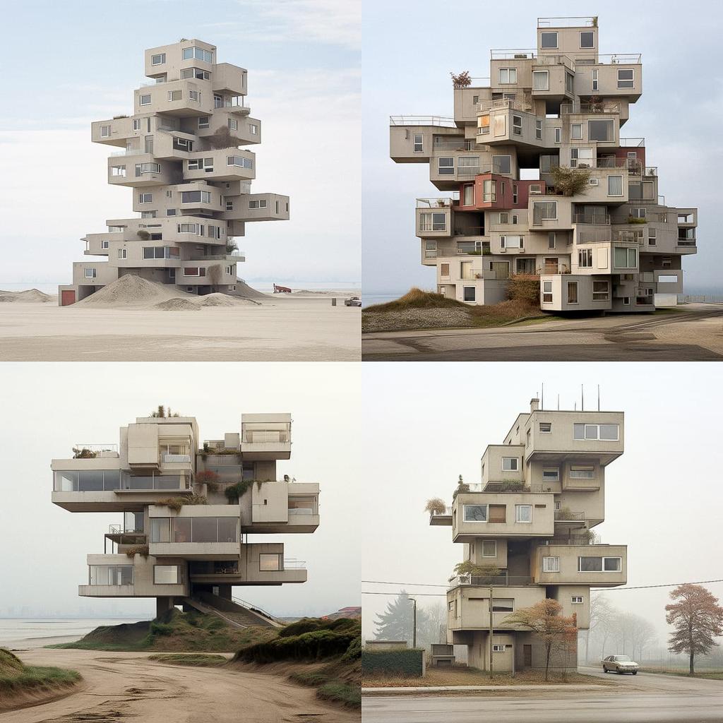 Filip Dujardin style, Midjourney V5.2, render 1 of 4