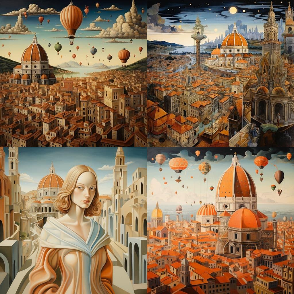 Filippo Brunelleschi style, Midjourney V5.2, render 1 of 4