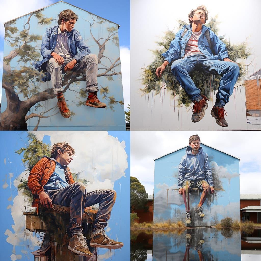 Fintan Magee style, Midjourney V5.2, render 1 of 4