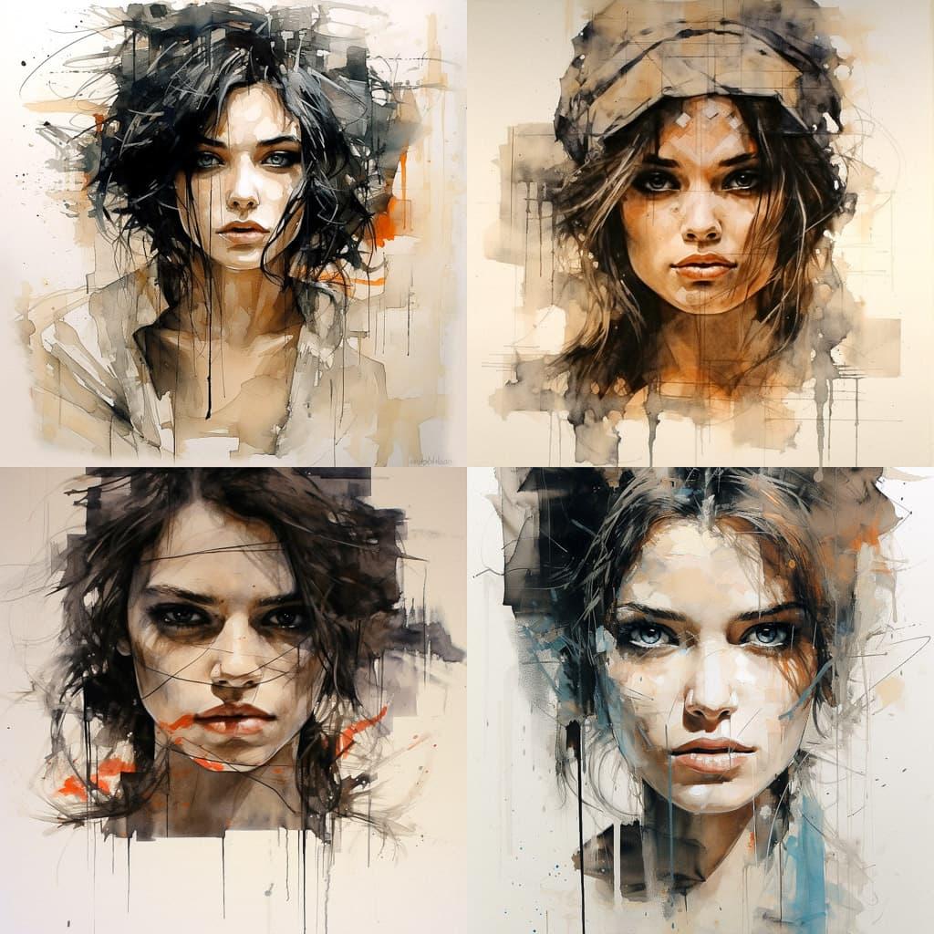Florian Nicolle style, Midjourney V5.2, render 1 of 4