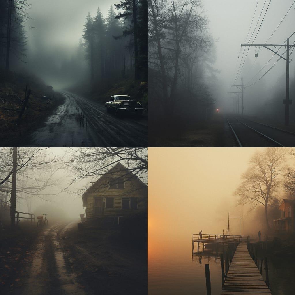Foggy style, Midjourney V5.2, render 1 of 4