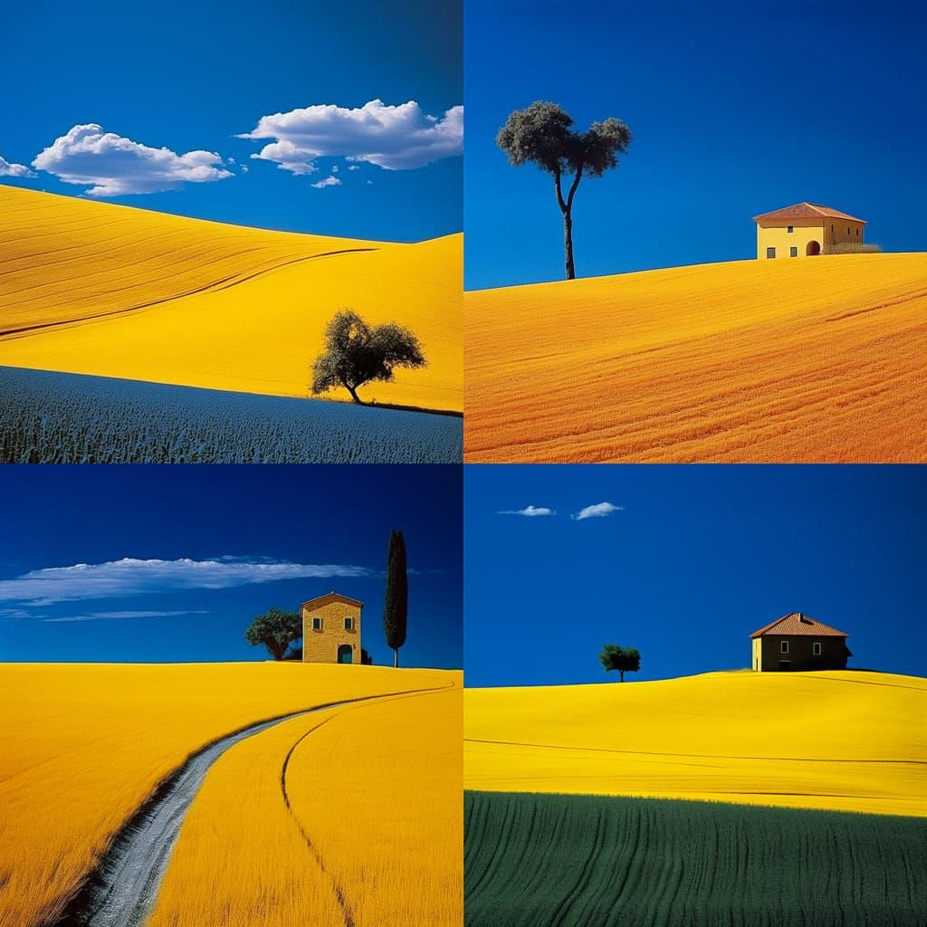 Franco Fontana style, Midjourney V5.2, render 1 of 4