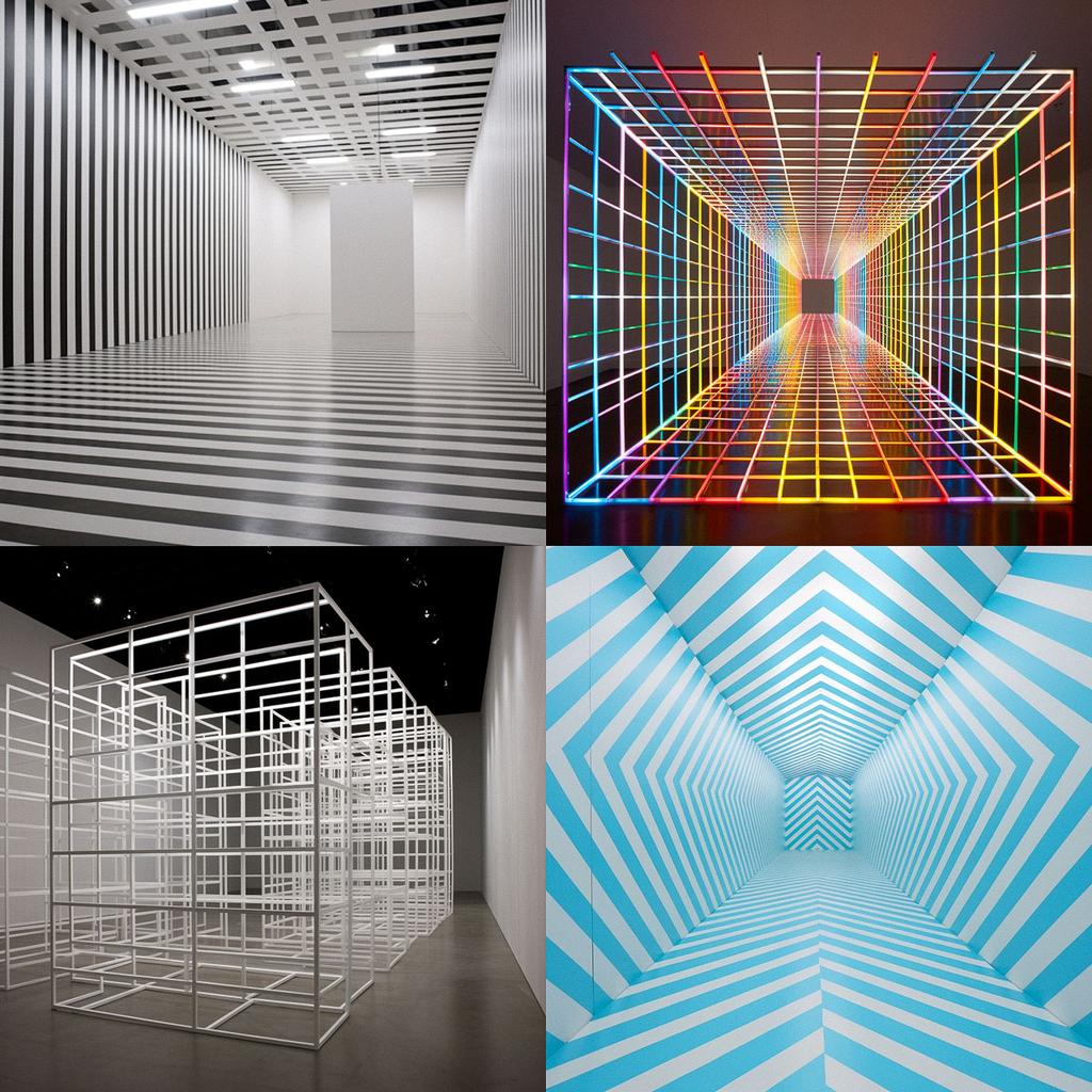 Francois Morellet style, Midjourney V5.2, render 1 of 4