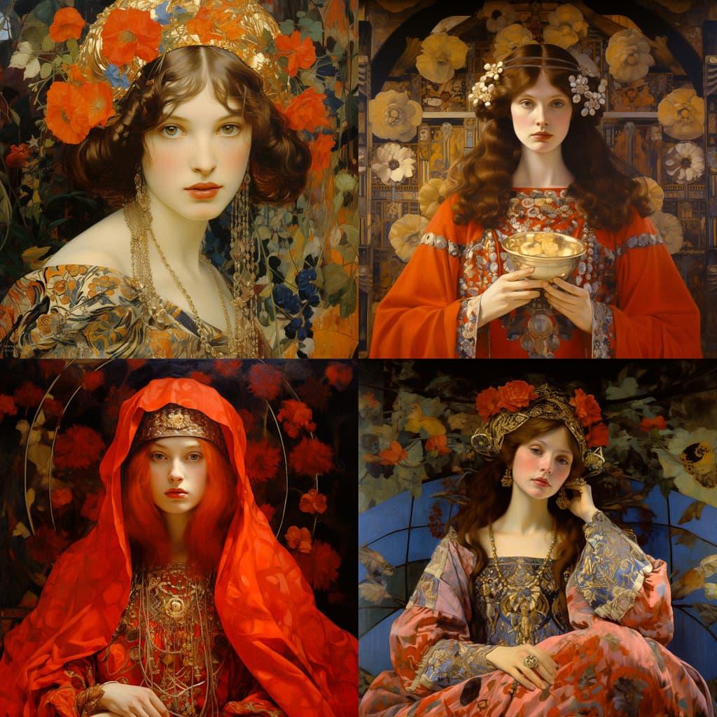 Frank Cadogan Cowper style, Midjourney V5.2, render 1 of 4