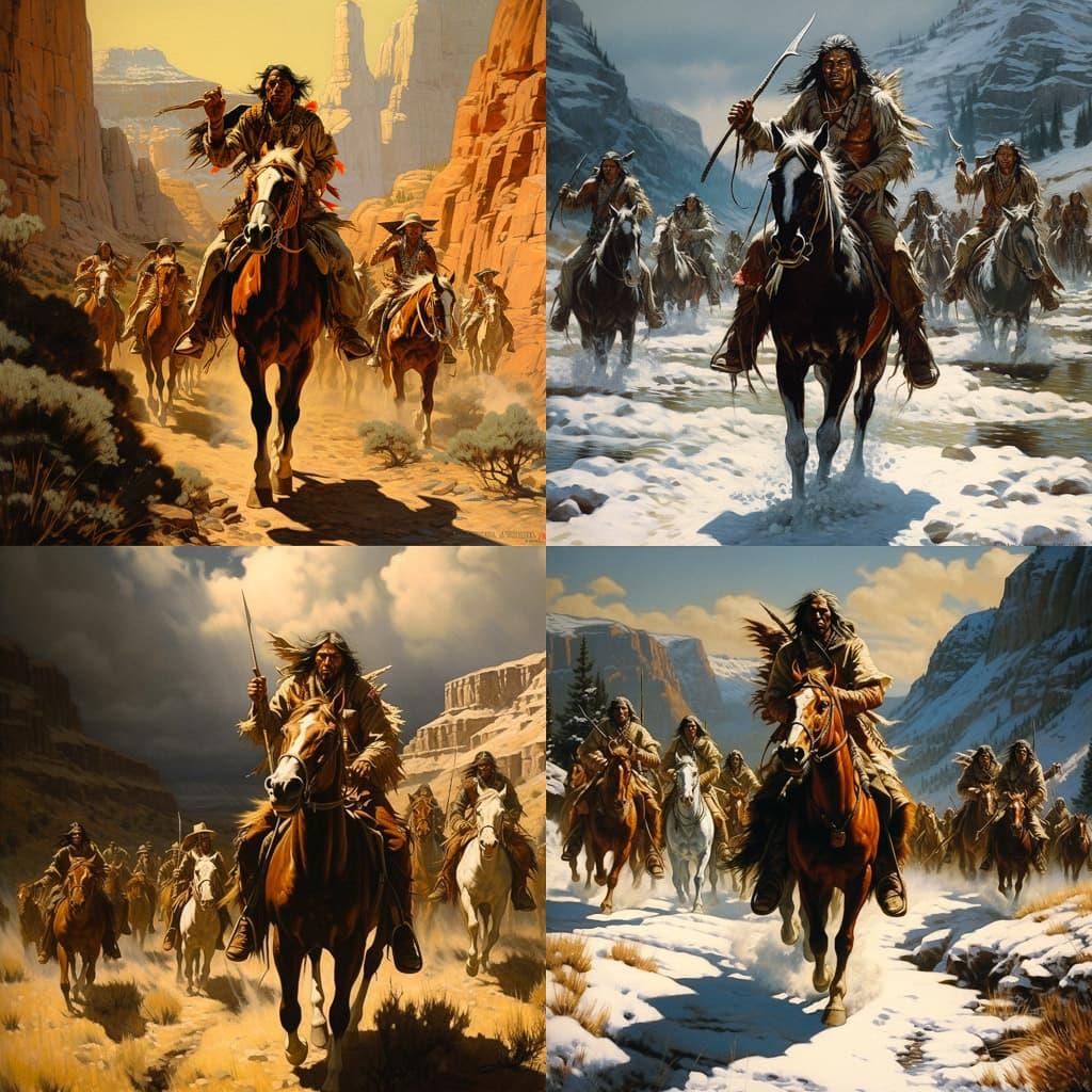 Frank McCarthy style, Midjourney V5.2, render 1 of 4