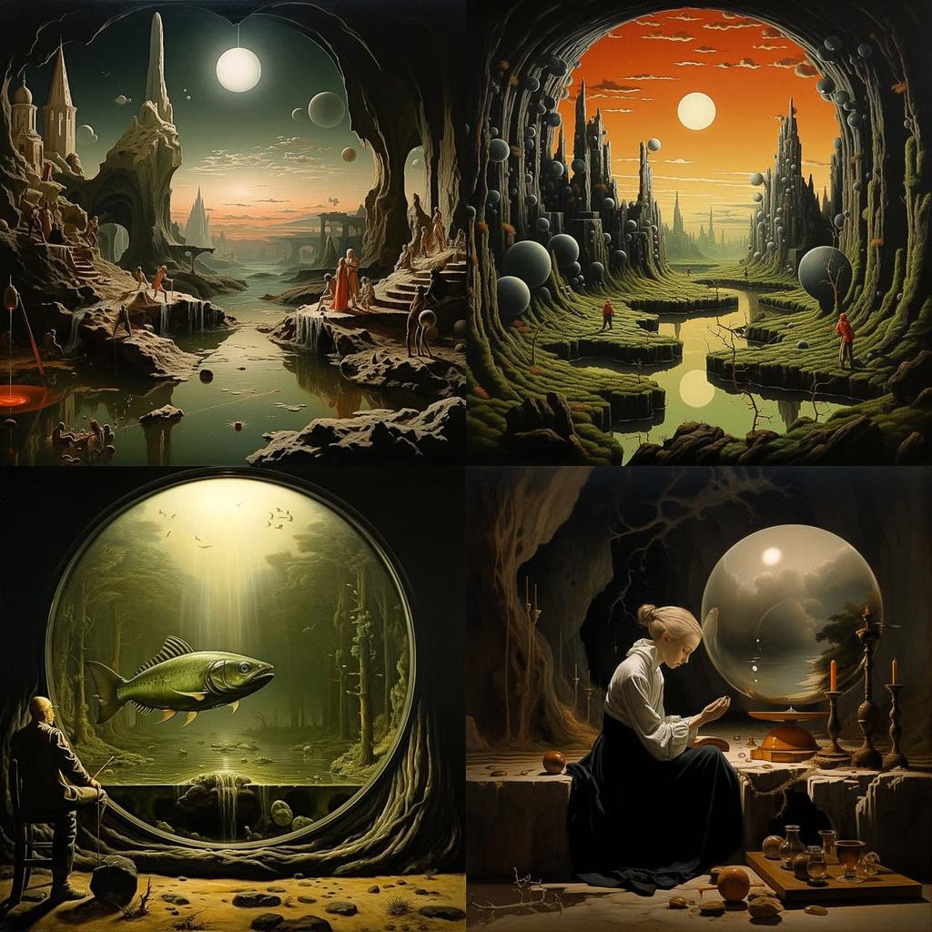 Franz Sedlacek style, Midjourney V5.2, render 1 of 4