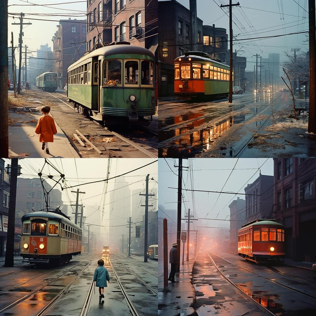 Fred Herzog style, Midjourney V5.2, render 1 of 4