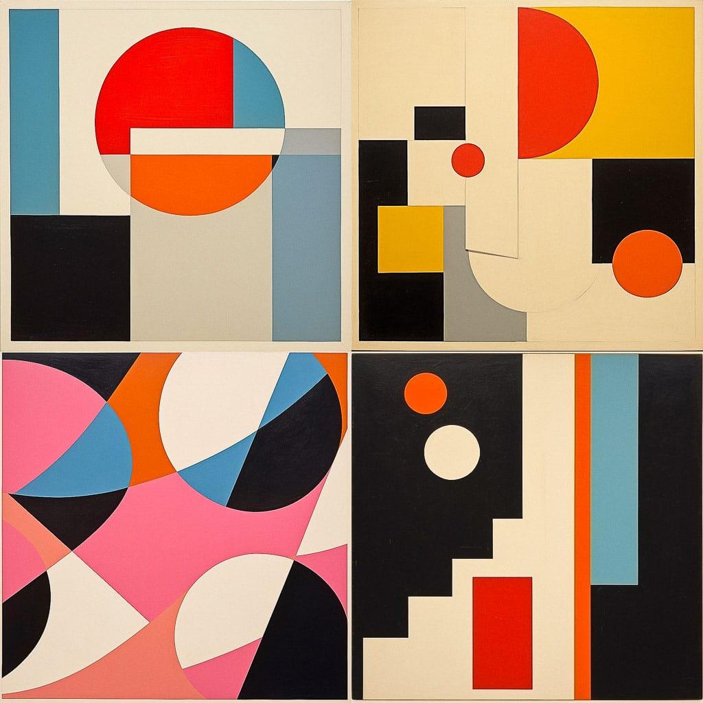 Frederick Hammersley style, Midjourney V5.2, render 1 of 4