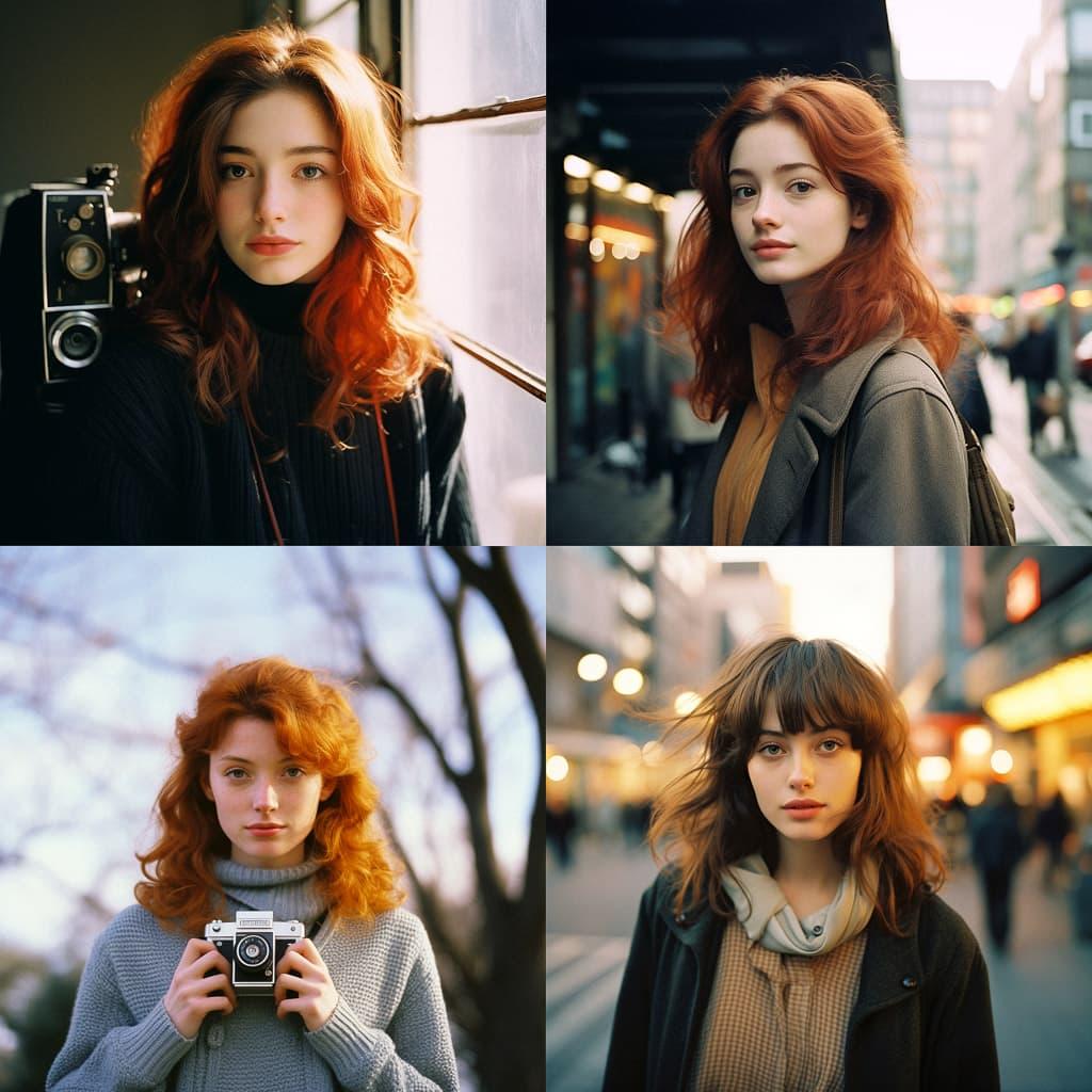 Fujicolor Pro 400H style, Midjourney V5.2, render 1 of 4