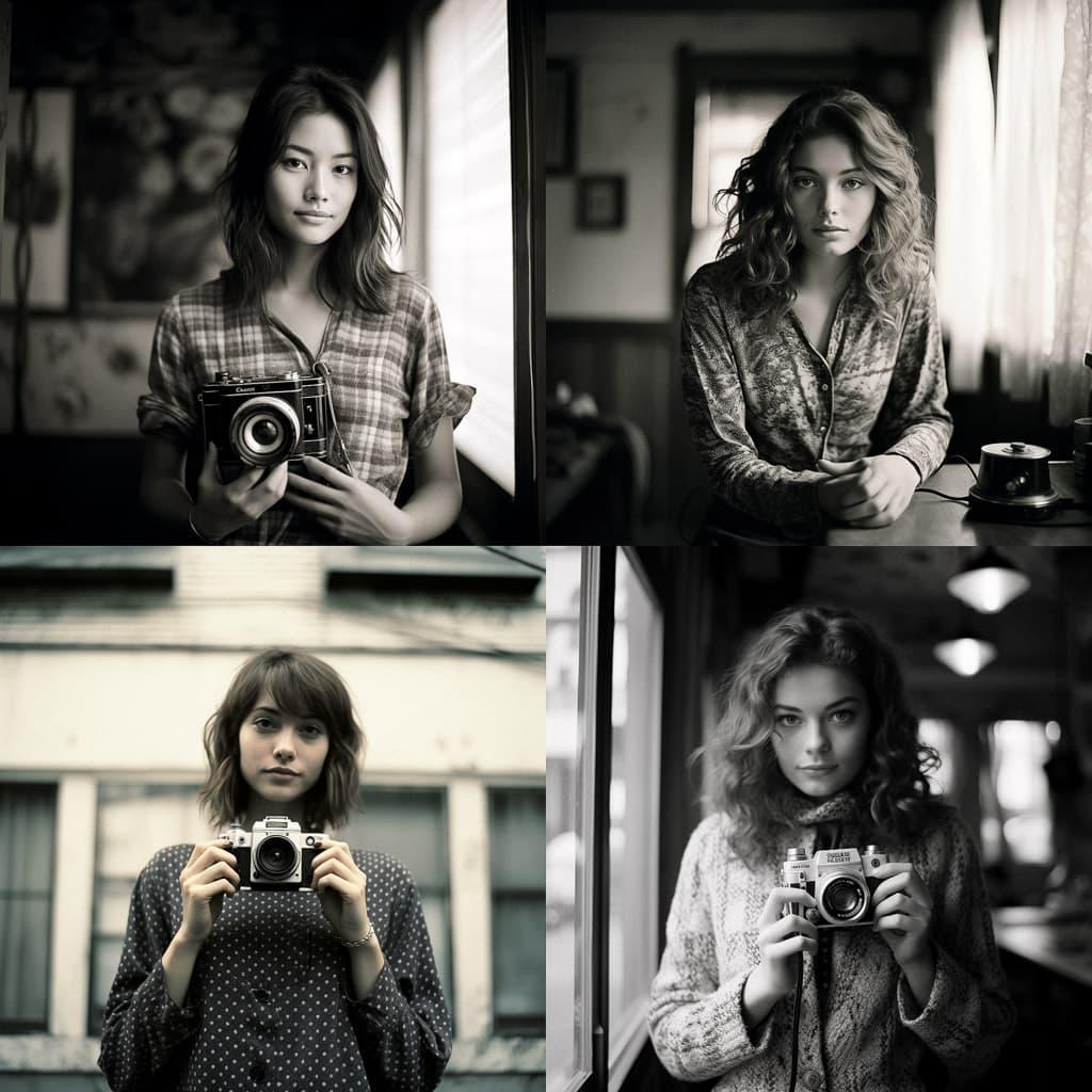 Fujifilm Neopan 100 style, Midjourney V5.2, render 1 of 4