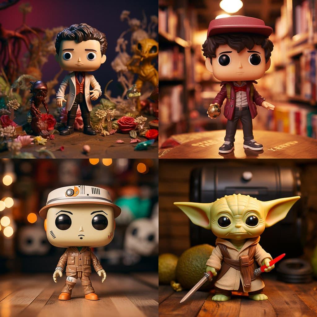 Funko Pop style, Midjourney V5.2, render 1 of 4