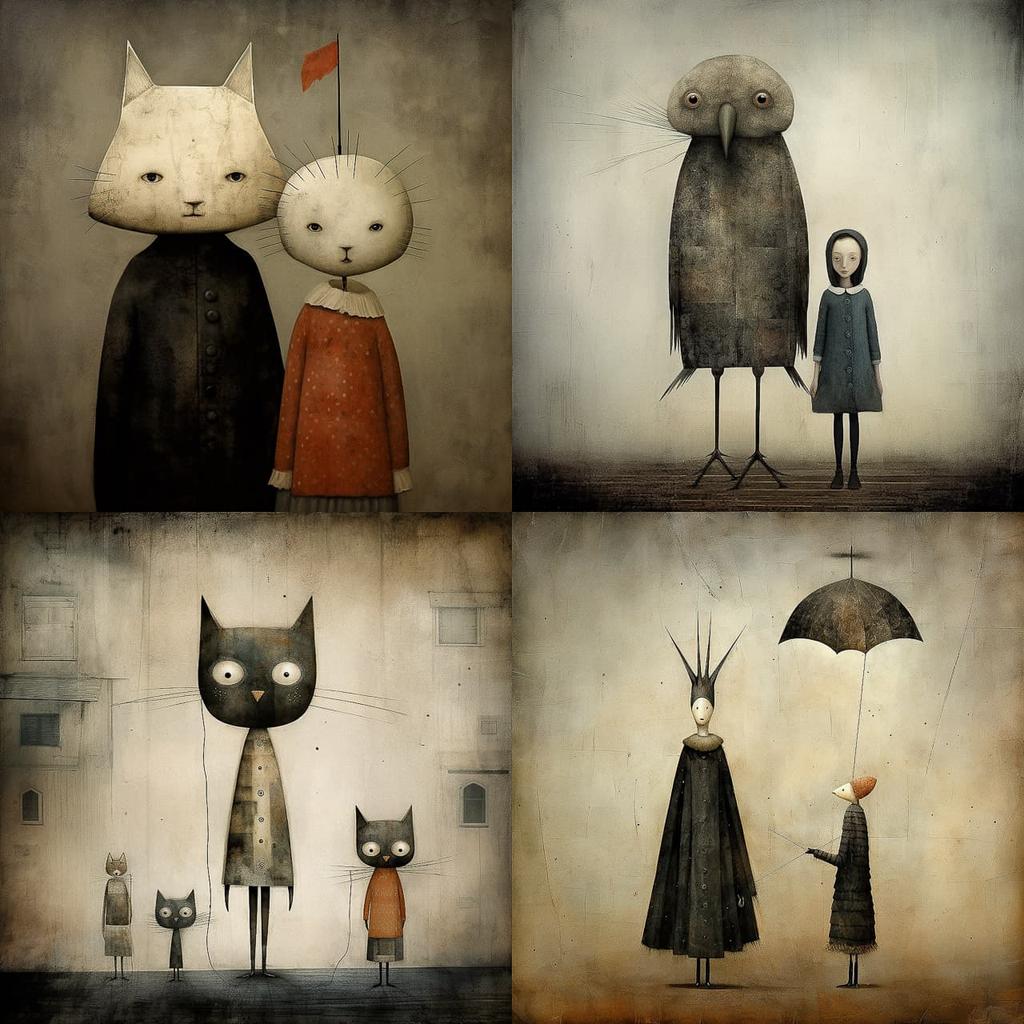 Gabriel Pacheco style, Midjourney V5.2, render 1 of 4