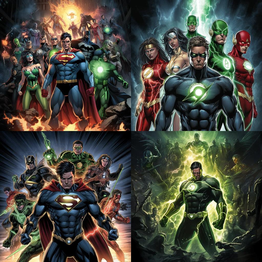 Geoff Johns style, Midjourney V5.2, render 1 of 4