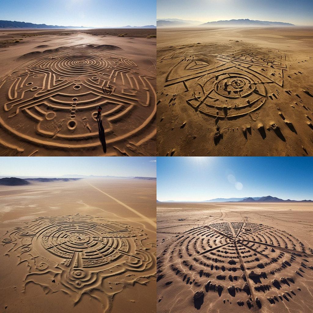 Geoglyph style, Midjourney V5.2, render 1 of 4