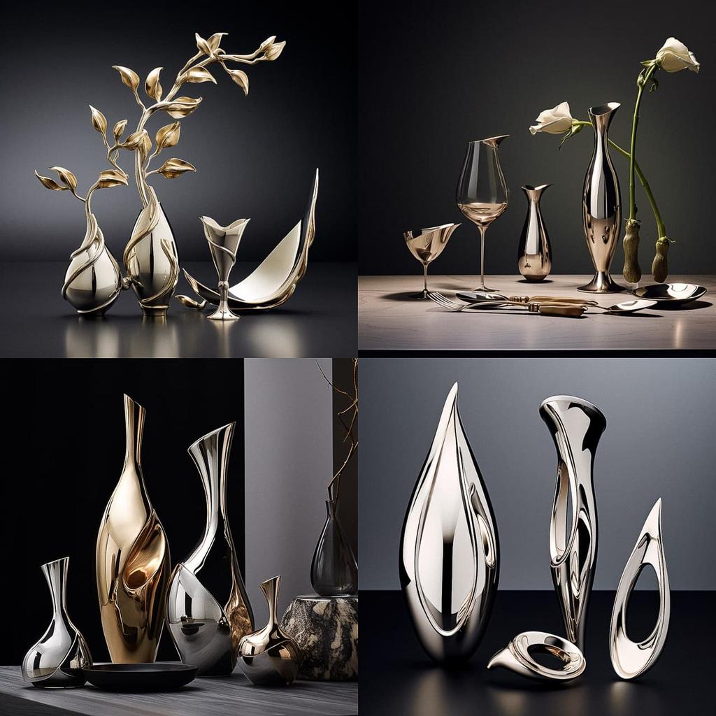Georg Jensen style, Midjourney V5.2, render 1 of 4