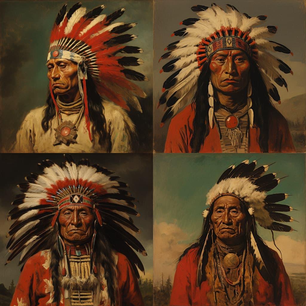 George Catlin style, Midjourney V5.2, render 1 of 4