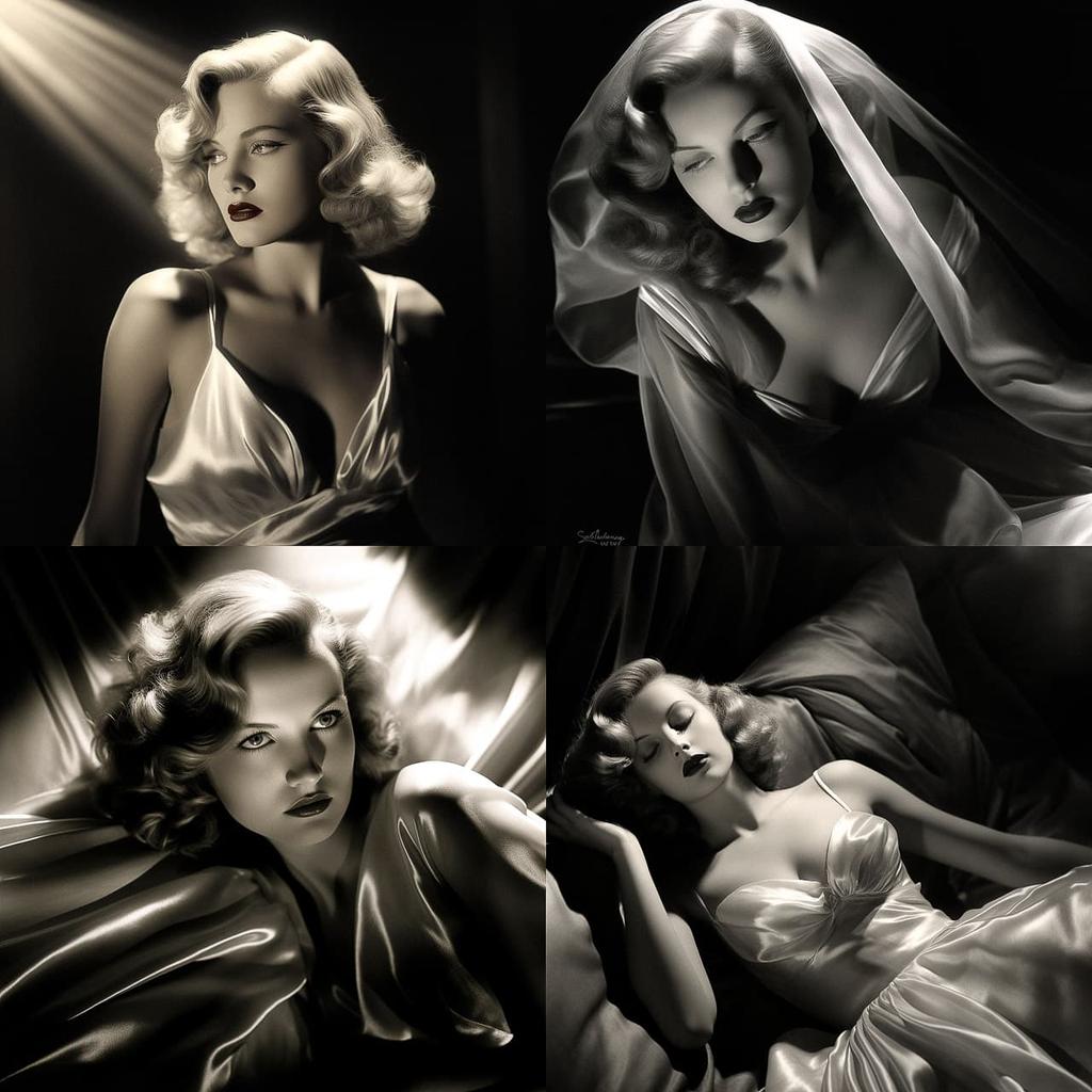 George Hurrell style, Midjourney V5.2, render 1 of 4