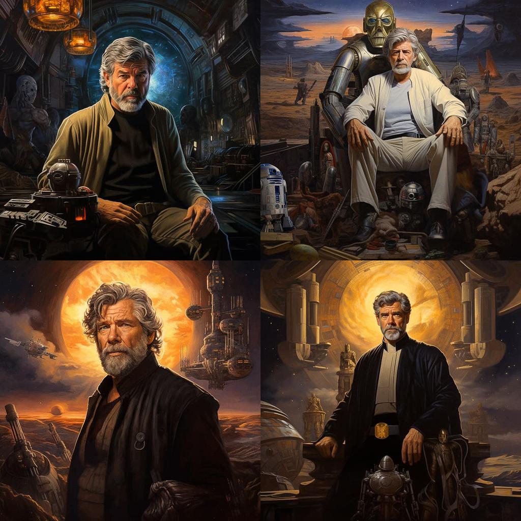 George Lucas style, Midjourney V5.2, render 1 of 4