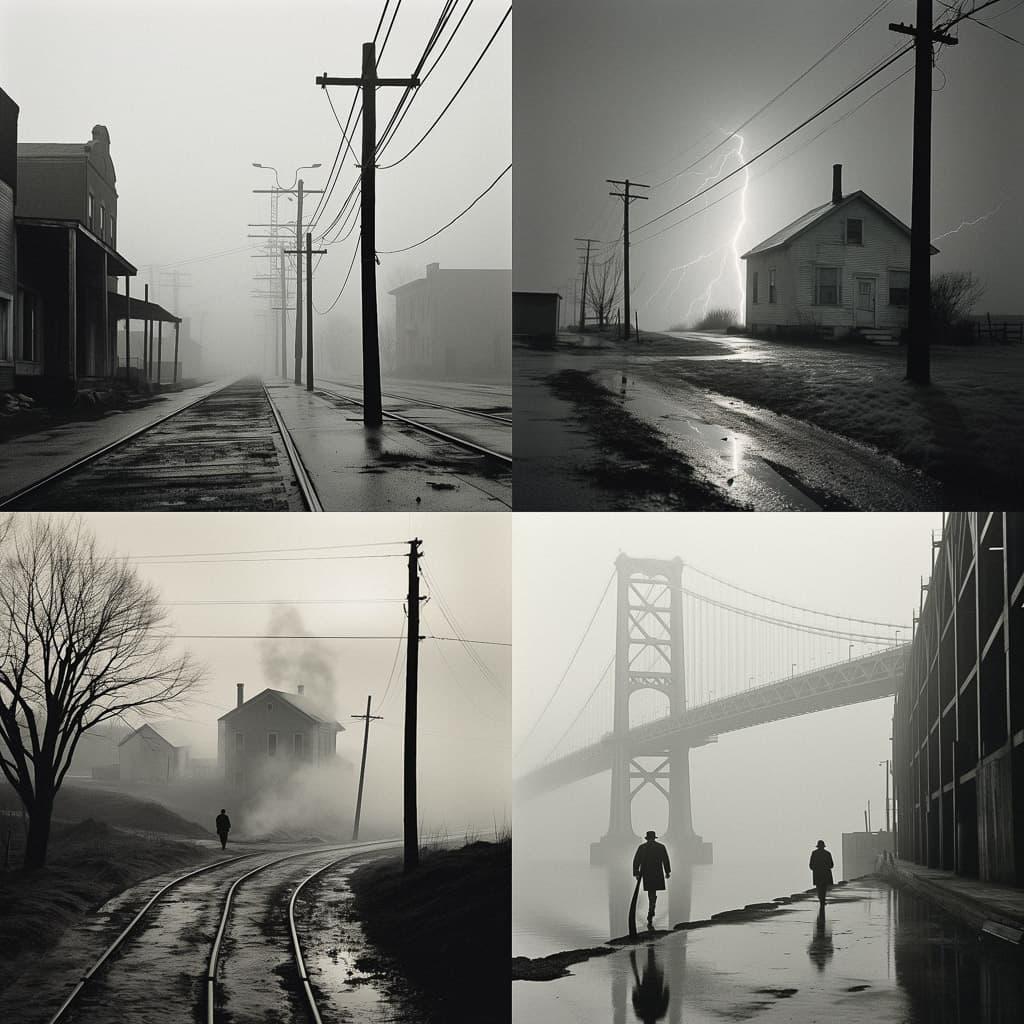 George Tice style, Midjourney V5.2, render 1 of 4