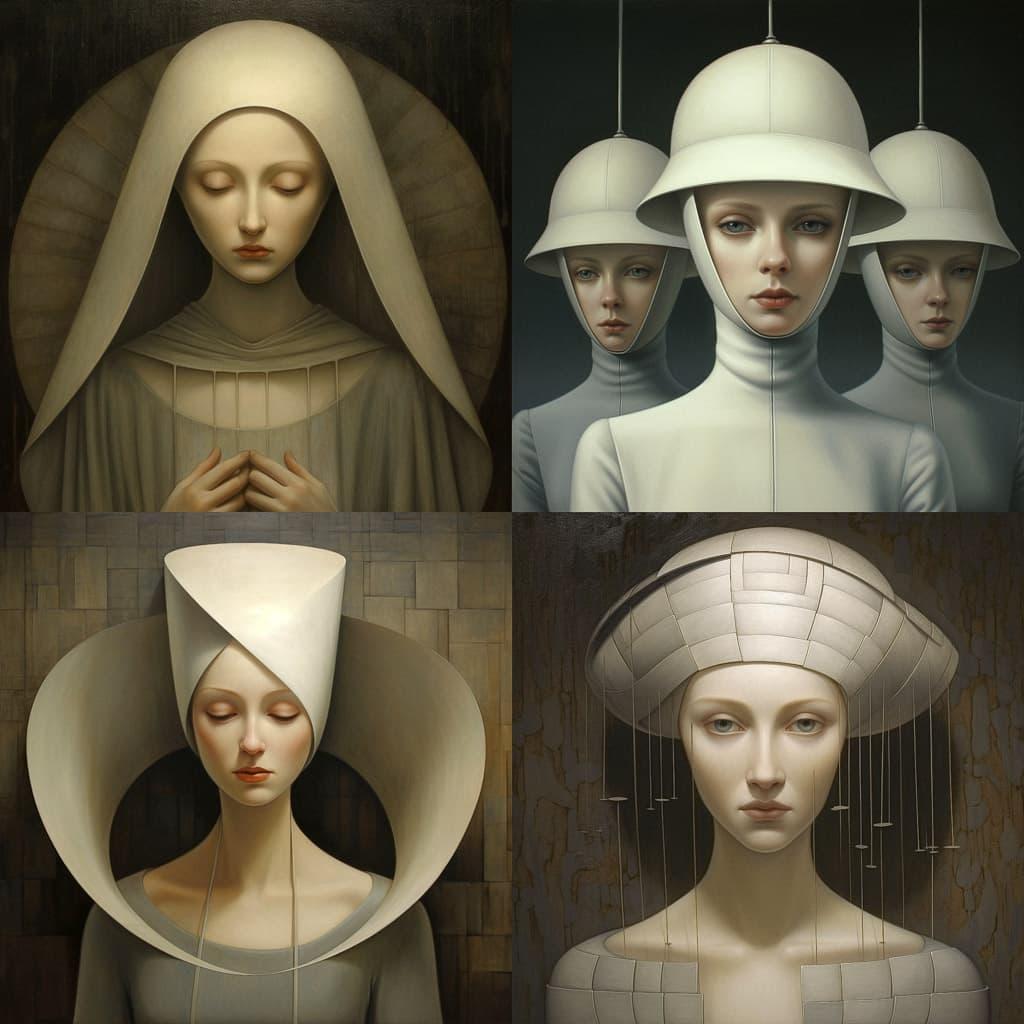 George Underwood style, Midjourney V5.2, render 1 of 4