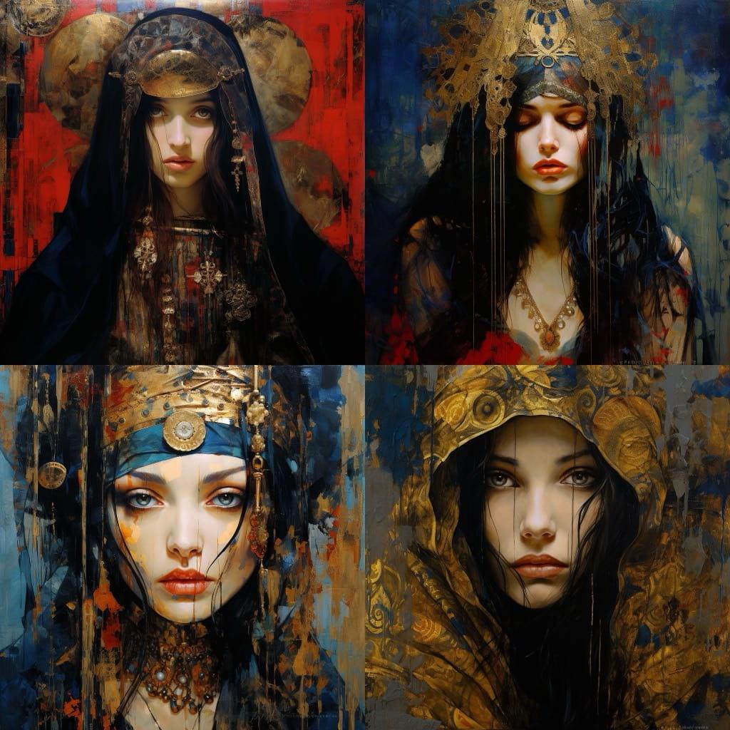 George Yepes style, Midjourney V5.2, render 1 of 4