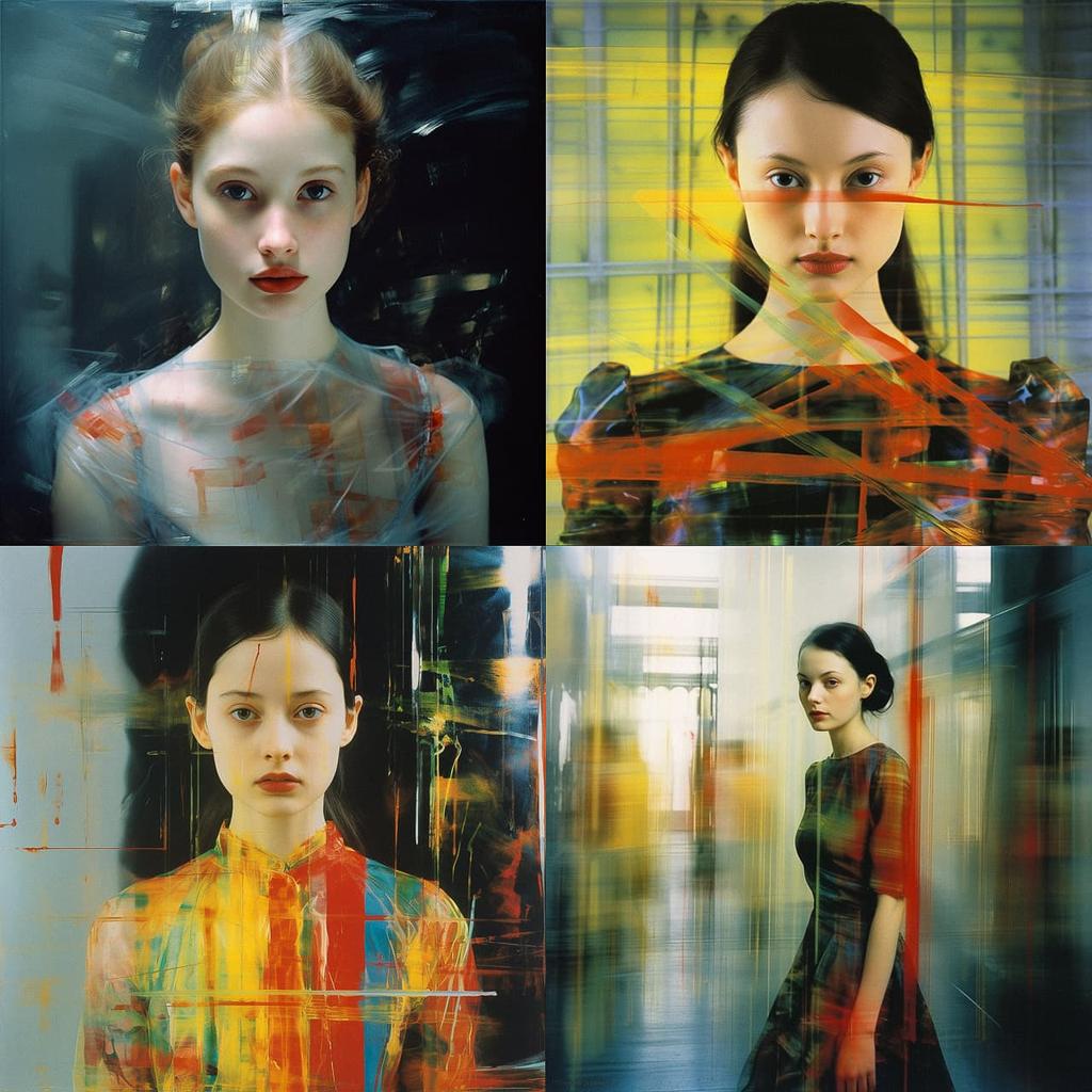 Gerhard Richter style, Midjourney V5.2, render 1 of 4