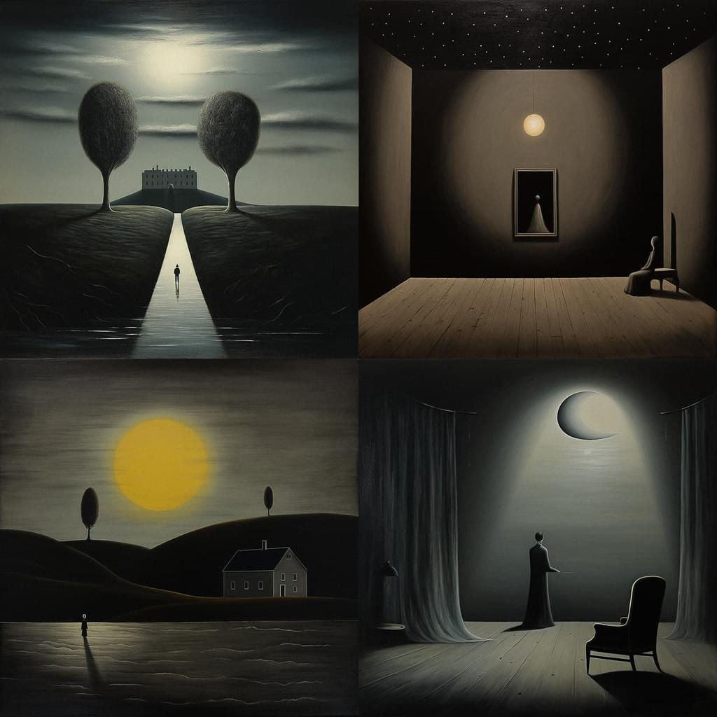 Gertrude Abercrombie style, Midjourney V5.2, render 1 of 4