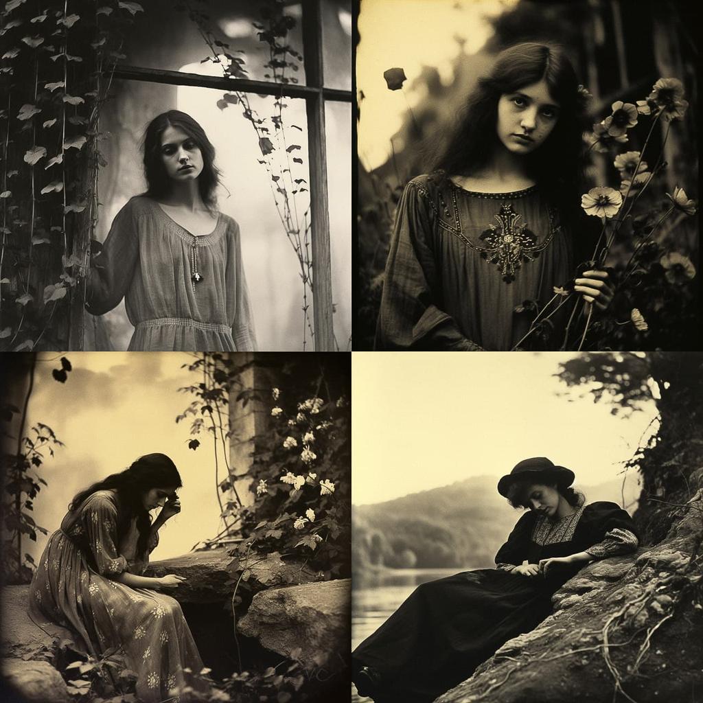 Gertrude Kasebier style, Midjourney V5.2, render 1 of 4