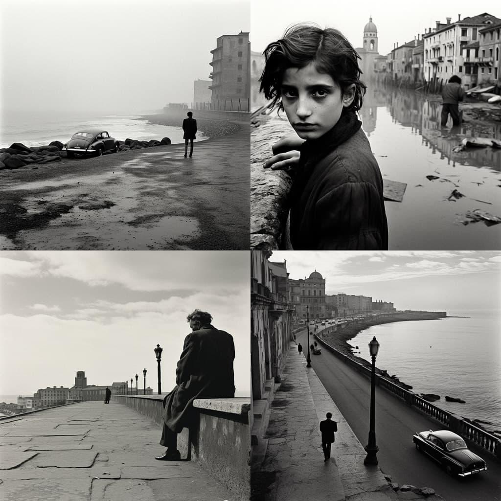 Gianni Berengo Gardin style, Midjourney V5.2, render 1 of 4
